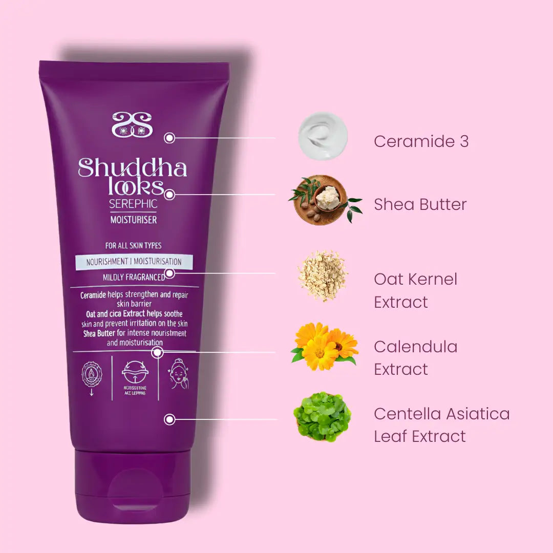 Serephic Korean Moisturizer for Deep Daily Hydration with Ceramide-3