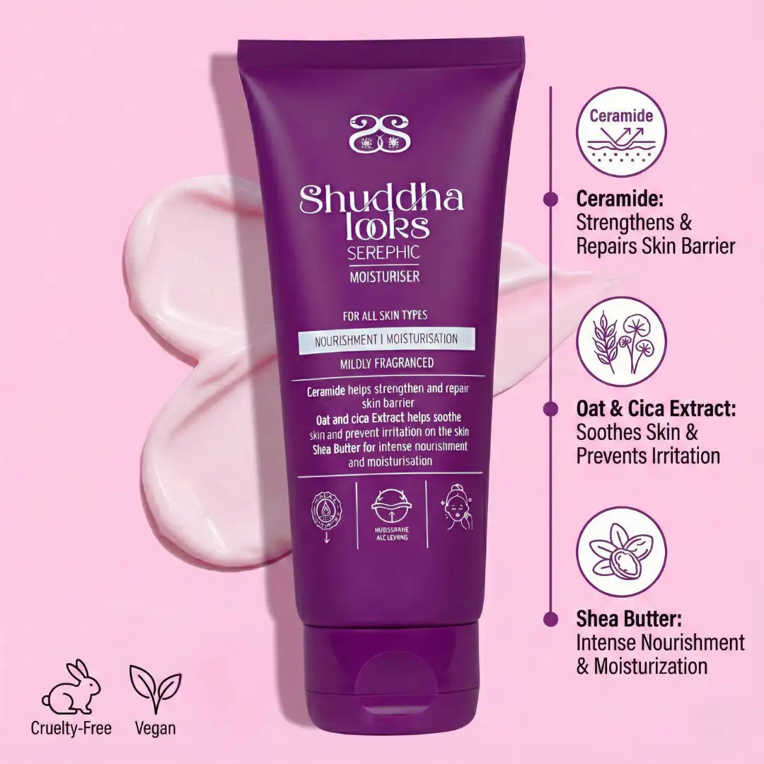 Serephic Korean Moisturizer for Deep Daily Hydration with Ceramide-3