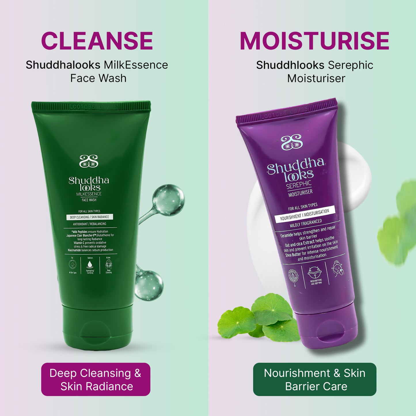 Facewash +  Moisturizer