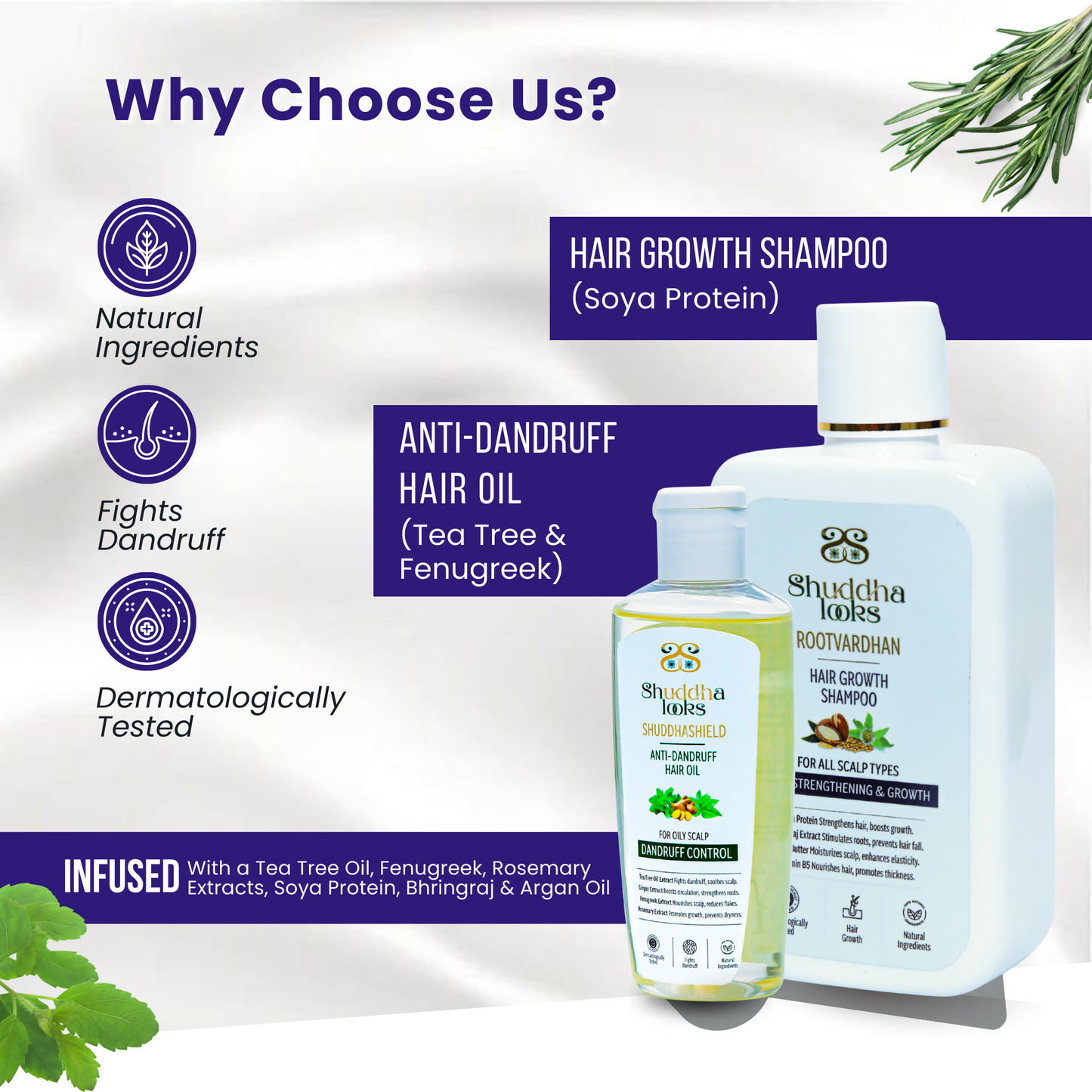 Hair growth  shampoo +  Dandruff oil