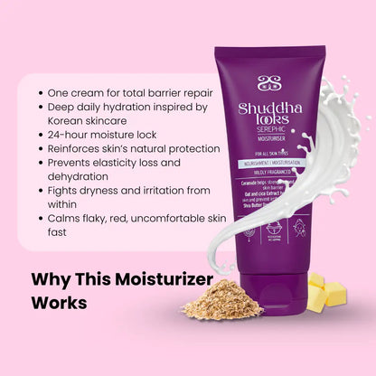 Serephic Korean Moisturizer for Deep Daily Hydration with Ceramide-3