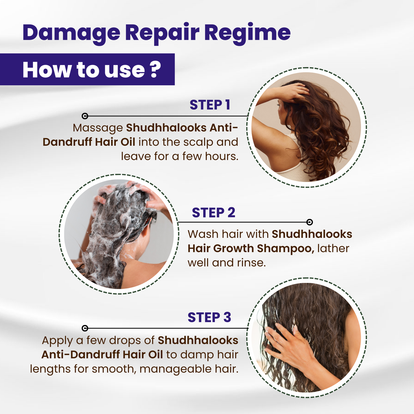Hair growth  shampoo +  Dandruff oil