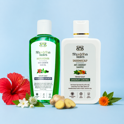 Dandruff  shampoo + Hair  growth oil